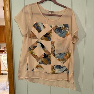 Forever 21 Chic Women's Sheer Top size medium